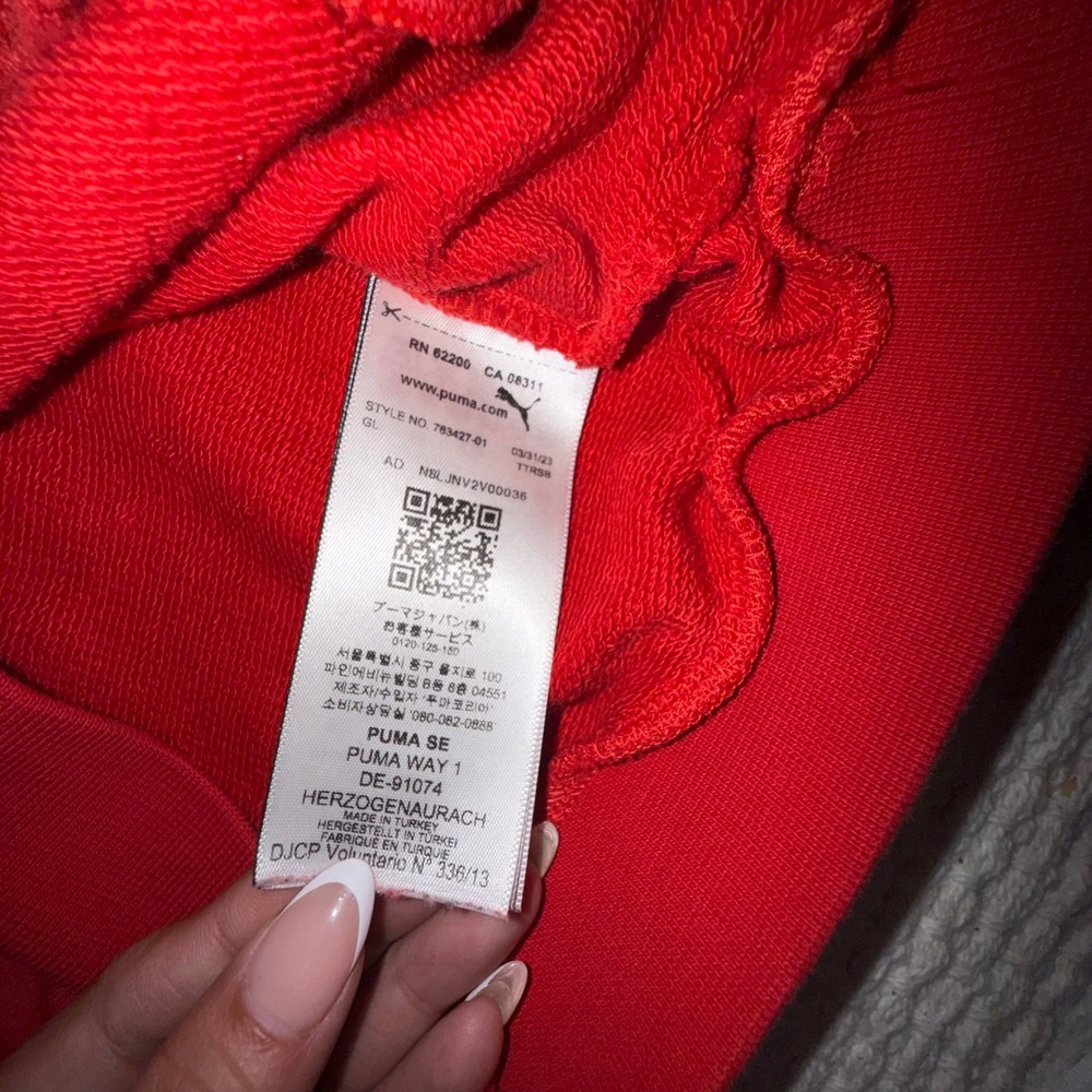 Scuderia Puma Ferrari Hoodie Youth XS Red Racing F1 Lewis Hamilton Racing 2023 - Picture 6 of 6